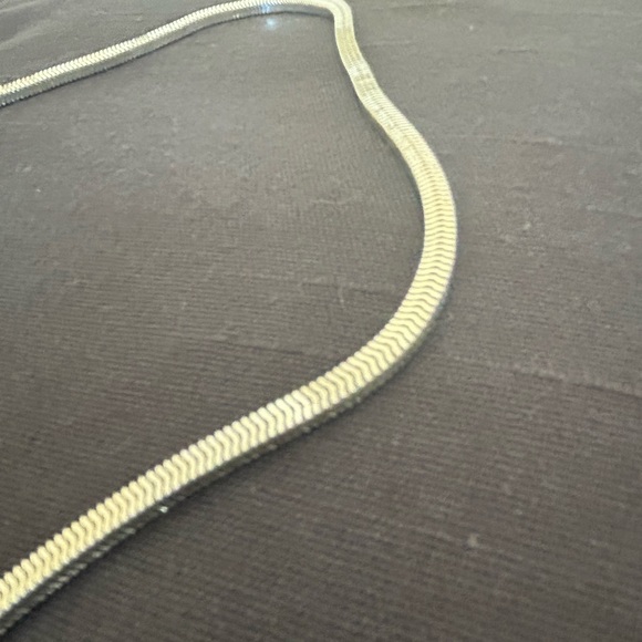 24” 925 Sterling Silver Necklace - Box Herringbone Chain - Picture 10 of 13